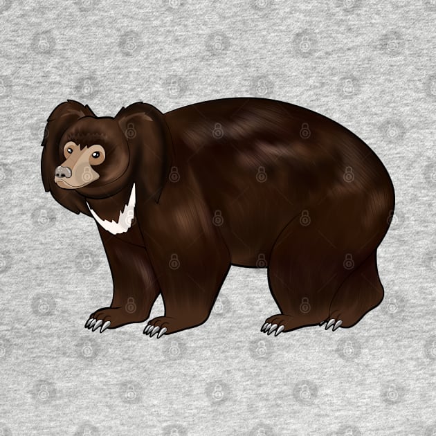 Drawing of sloth bear by Modern Medieval Design